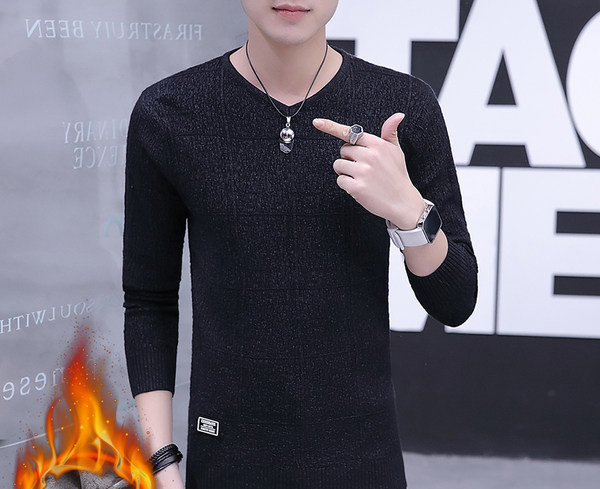 Ανδρικό πουλόβερ με φόδρα σε πολλά χρώματα