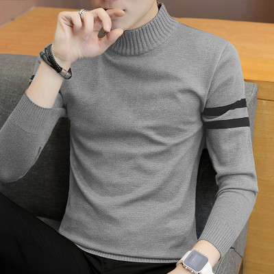 Ανδρικό πουλόβερ με ψηλό γιακά