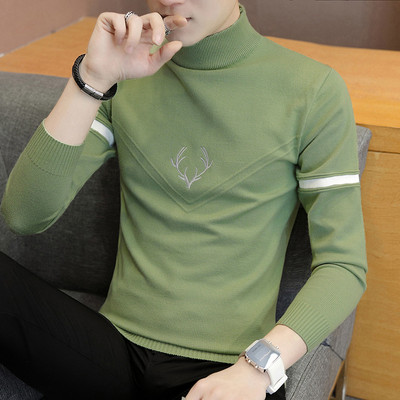 Ανδρικό πουλόβερ με ψηλό γιακά