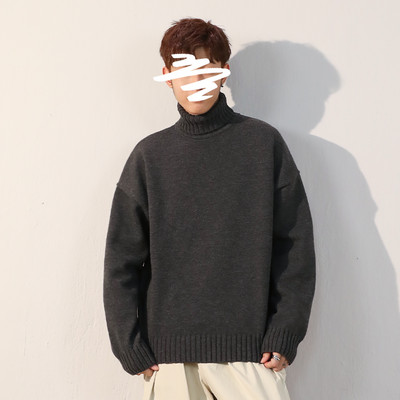 Muški pulover s polo kragnom - čisti model