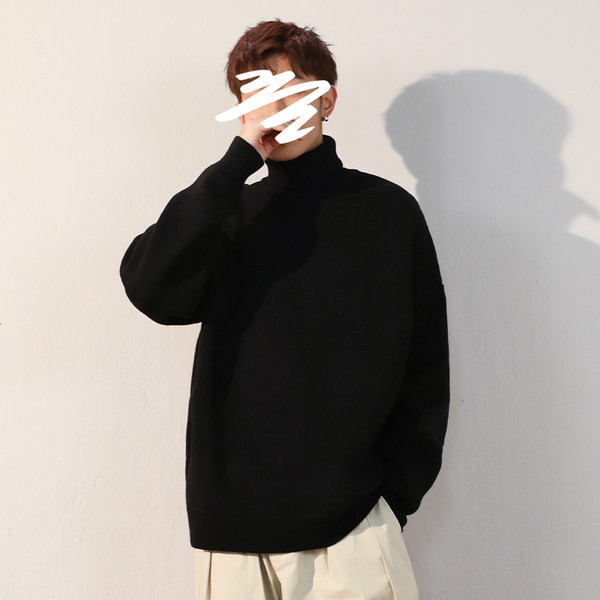 Muški pulover s polo kragnom - čisti model