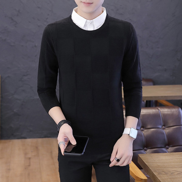 Ikdienas vīriešu džemperis trīs krāsās