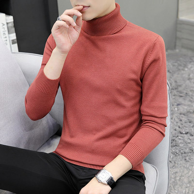 Jauna modeļa vīriešu ziemas džemperis ar polo apkakli