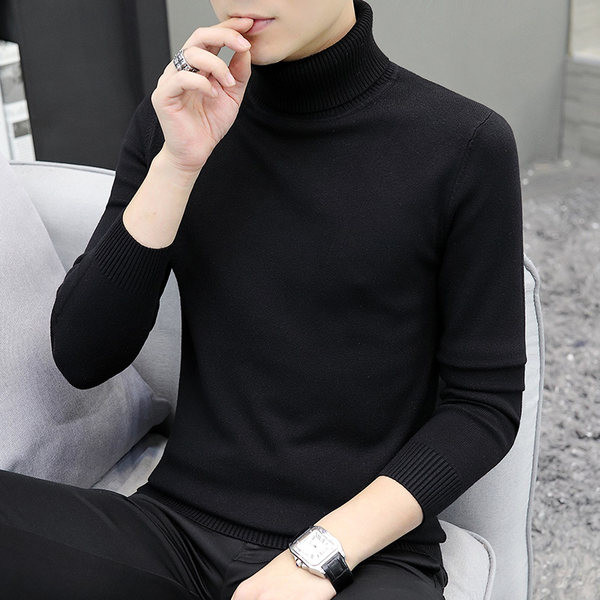 Jauna modeļa vīriešu ziemas džemperis ar polo apkakli