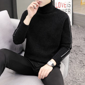 Vīriešu džemperis ar polo apkakli