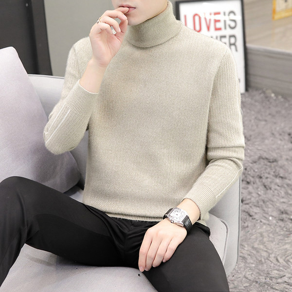 Vīriešu džemperis ar polo apkakli