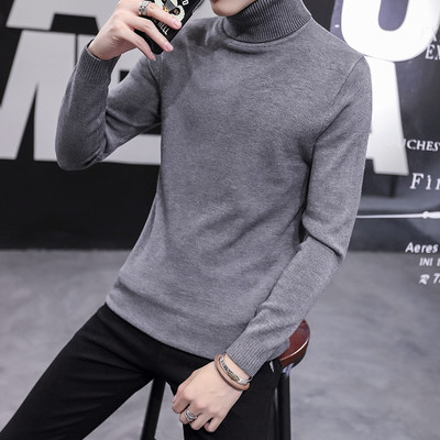 Ανδρικό πουλόβερ με λαιμόκοψη polo