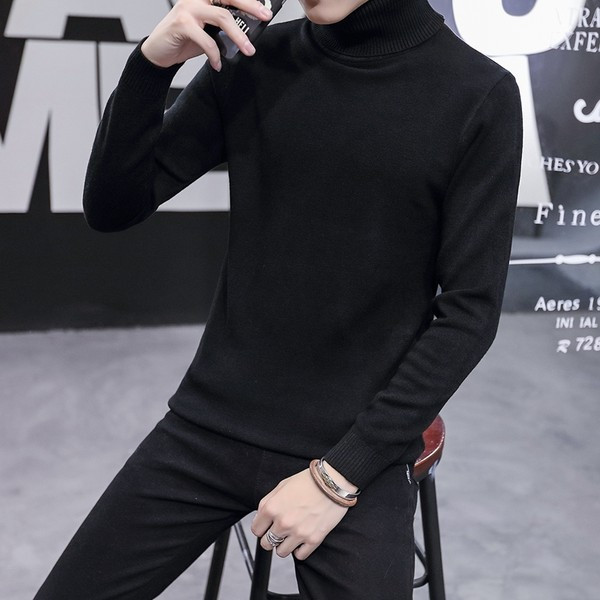 Ανδρικό πουλόβερ με λαιμόκοψη polo