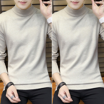 Masīvs vīriešu džemperis līdz kakla vidum