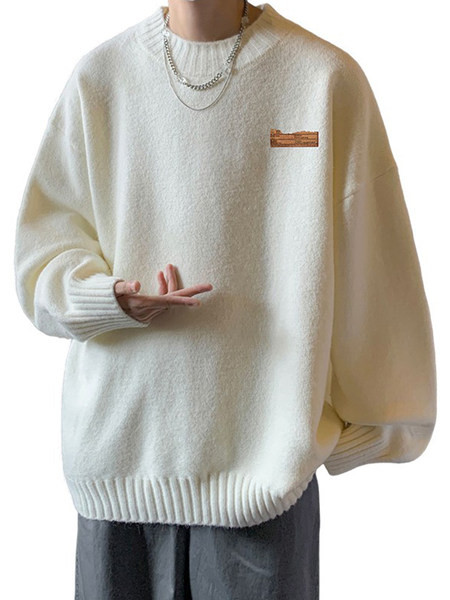 Ανδρικό φαρδύ πουλόβερ casual μοντέλο