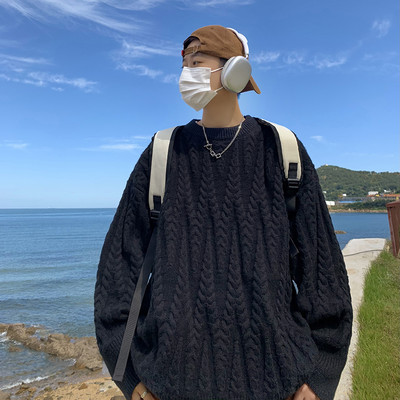 Muški retro model džempera s printom