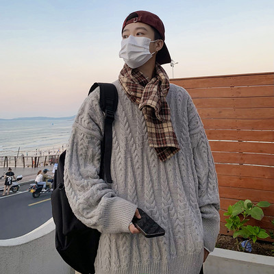 Muški retro model džempera s printom