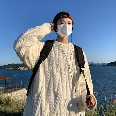 Muški retro model džempera s printom