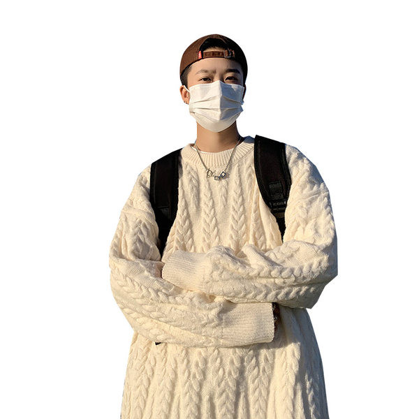 Muški retro model džempera s printom