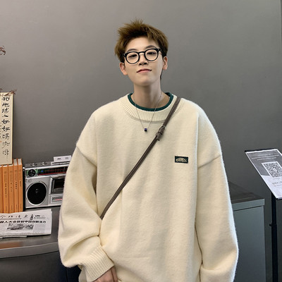 Ανδρικό πουλόβερ - φαρδύ μοντέλο