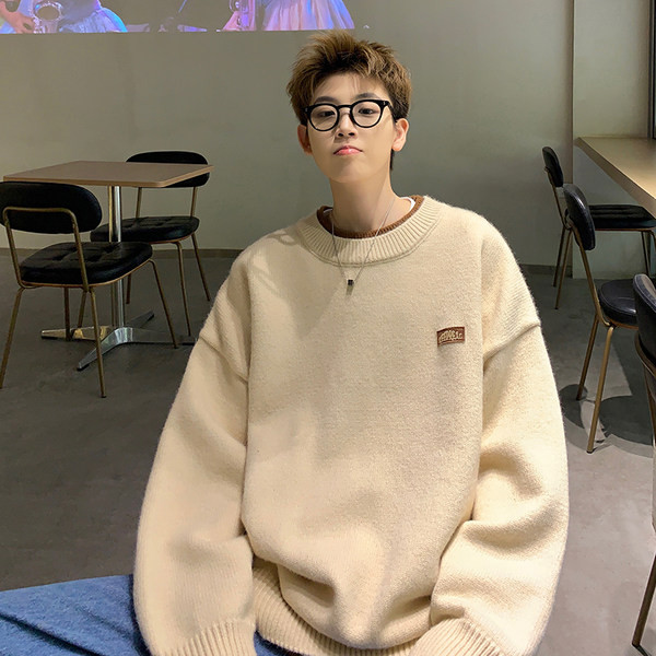 Ανδρικό πουλόβερ - φαρδύ μοντέλο