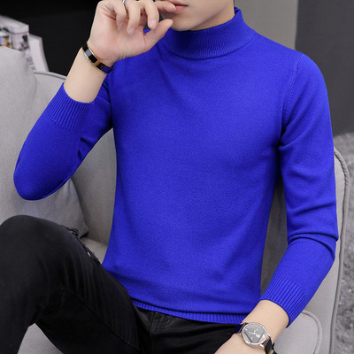 Pieguļošs polo kakla džemperis vīriešiem - daudzās krāsās