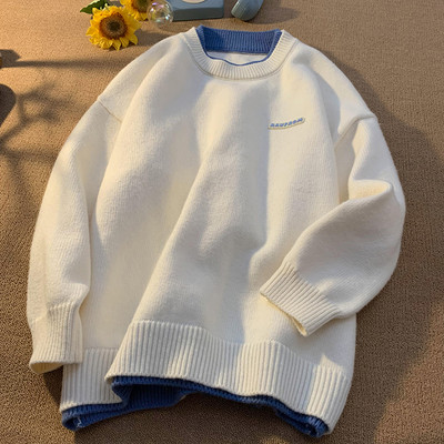 Muški pulover - široki model s printom