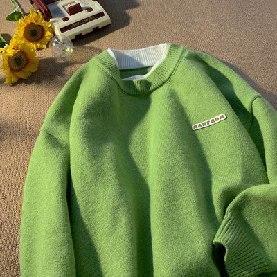 Muški pulover - široki model s printom