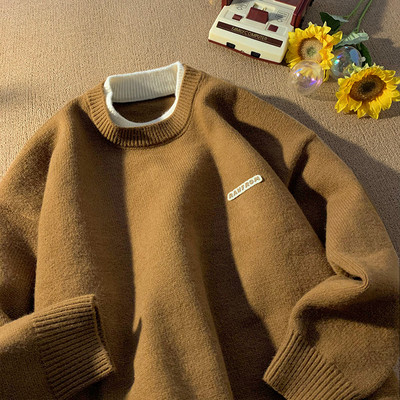 Muški pulover - široki model s printom