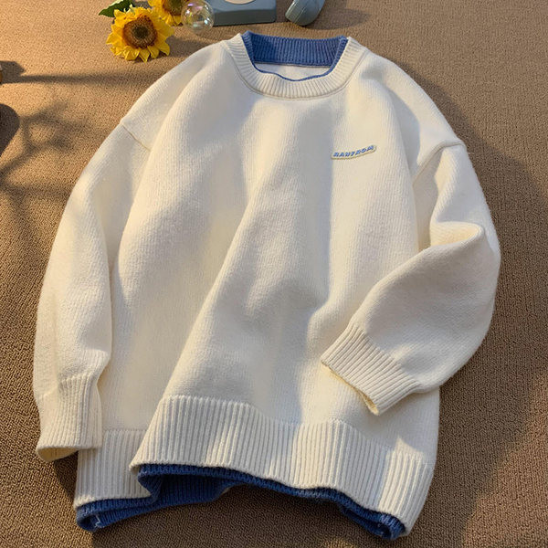 Muški pulover - široki model s printom