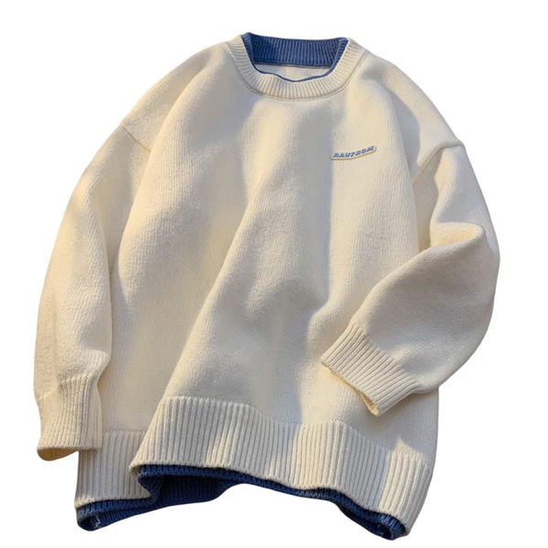 Muški pulover - široki model s printom