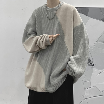 Casual ανδρικό πουλόβερ φαρδύ σχέδιο