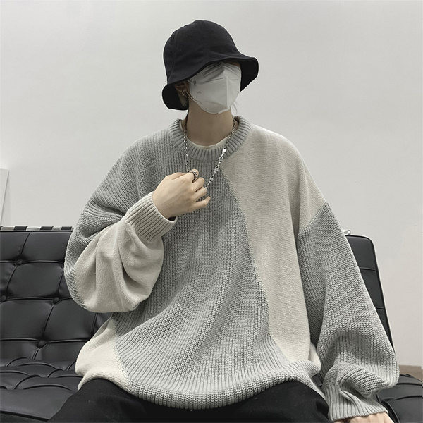 Casual ανδρικό πουλόβερ φαρδύ σχέδιο