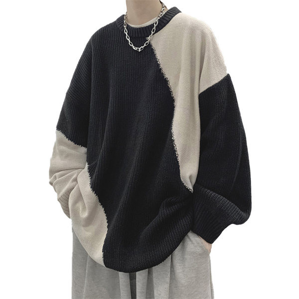 Casual ανδρικό πουλόβερ φαρδύ σχέδιο