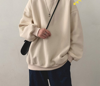 Brīva vīriešu blūze ar garām piedurknēm