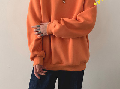 Brīva vīriešu blūze ar garām piedurknēm