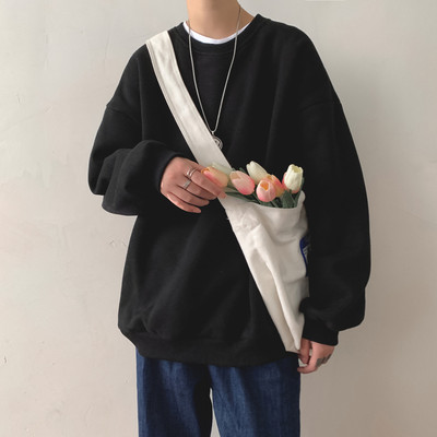 Brīva vīriešu blūze ar garām piedurknēm