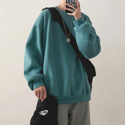 Brīva vīriešu blūze ar garām piedurknēm