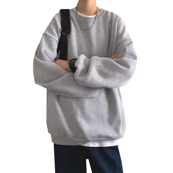 Brīva vīriešu blūze ar garām piedurknēm