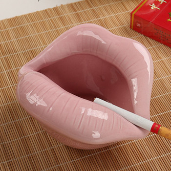 Χαριτωμένο Cartoon Cigar Tasray Lips Ceramic Tashray Creative Flower Pot Trendy Mouth Fashion Home Mini Αποστολή δώρου στον φίλο