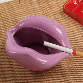 Χαριτωμένο Cartoon Cigar Tasray Lips Ceramic Tashray Creative Flower Pot Trendy Mouth Fashion Home Mini Αποστολή δώρου στον φίλο
