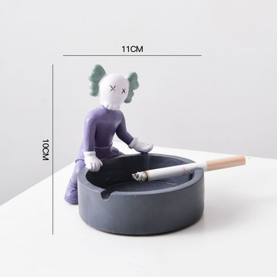 Sveķu pelnu trauks Ziemeļvalstu mājas apdare Pelnu trauki Radošie astronautu amatniecības izstrādājumi uzglabāšanas kaste Draugam dāvanu cigāru pelnu trauks ar vāku