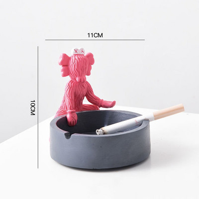 Sveķu pelnu trauks Ziemeļvalstu mājas apdare Pelnu trauki Radošie astronautu amatniecības izstrādājumi uzglabāšanas kaste Draugam dāvanu cigāru pelnu trauks ar vāku