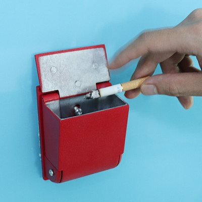 Pie sienas stiprināms pelnutrauks 95*70mm alumīnija sakausējuma pelnu trauka kronšteins radošai personībai āra smēķēšanas publiskajā vietā