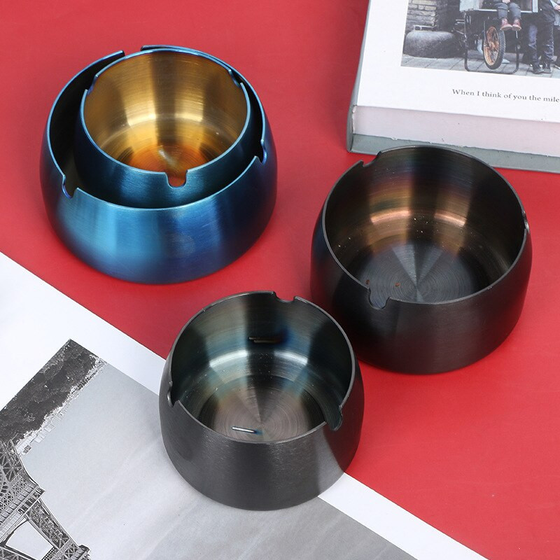 Sutirštinto nerūdijančio plieno metalo peleninė atspari vėjui ir nuo kritimo