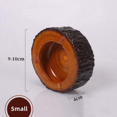 Riešutmedžio peleninės su dangteliu uždengtu vėjui atspariu peleniniu su nerūdijančio plieno pamušalu Vidaus lauko pelenų padėklai Namų darbo stalo priedai