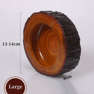 Riešutmedžio peleninės su dangteliu uždengtu vėjui atspariu peleniniu su nerūdijančio plieno pamušalu Vidaus lauko pelenų padėklai Namų darbo stalo priedai