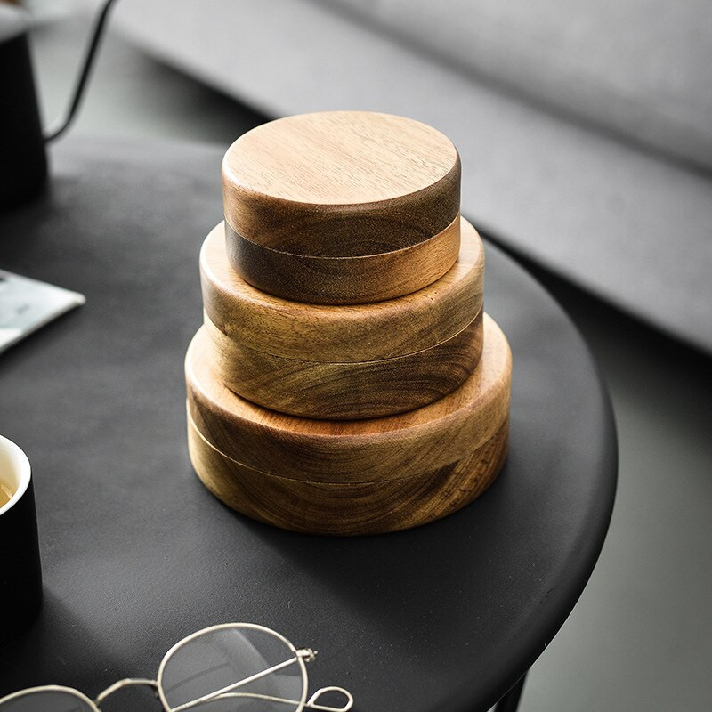 Riešutmedžio peleninės su dangteliu uždengtu vėjui atspariu peleniniu su nerūdijančio plieno pamušalu Vidaus lauko pelenų padėklai Namų darbo stalo priedai