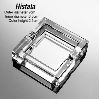 Krištolinio stiklo peleninė, nešiojama buitinė cigarų laikiklis Peleninė Kūrybinis biuro stalas Svetainės apdaila Rūkymo priedai