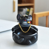 Kūrybinga peleninė nuo skraidančių pelenų buitinė didelės talpos miela animacinių filmų šunų dervos peleninė namų puošmena dovana vaikinui