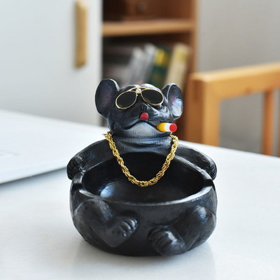 Kūrybinga peleninė nuo skraidančių pelenų buitinė didelės talpos miela animacinių filmų šunų dervos peleninė namų puošmena dovana vaikinui