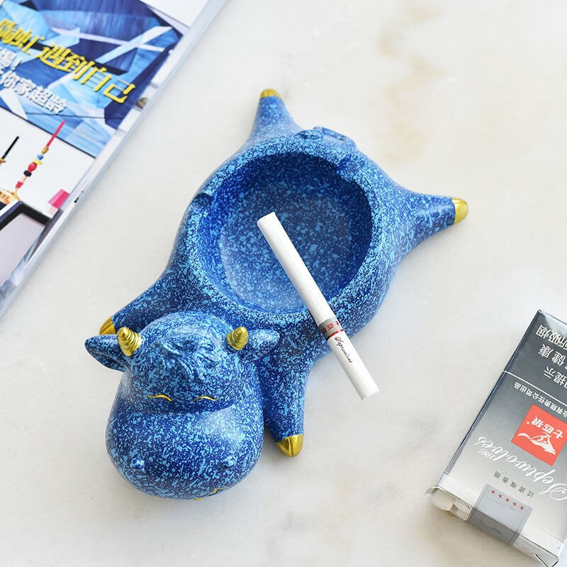 Kūrybinga peleninė nuo skraidančių pelenų buitinė didelės talpos miela animacinių filmų šunų dervos peleninė namų puošmena dovana vaikinui