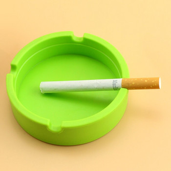 Пепелник Силикагел Силиконова квадратна кръгла поставка за пепелник Аксесоари за пушене Многоцветни Жълт Зелен Черен Червен Син Кафяв