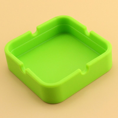 Scrumieră Gel de siliciu Pătrat rotund Suport pentru tavă de scrumiere Accesorii pentru fumat Multicolore Galben Verde Negru Roșu Albastru Maro