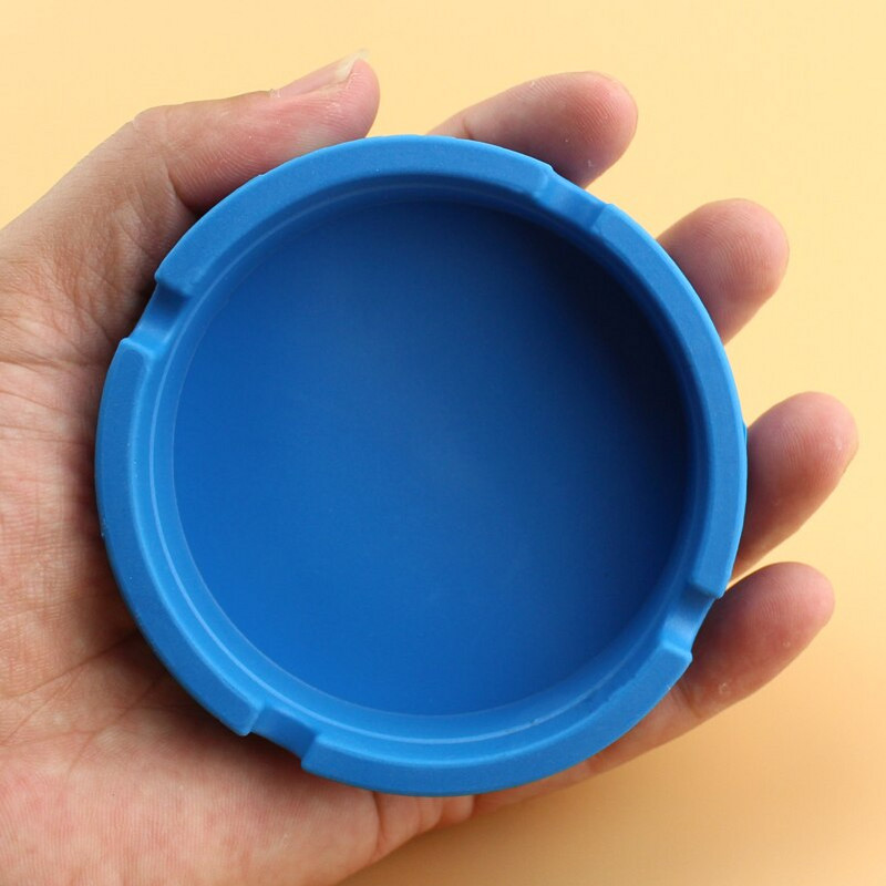 Pelnu trauks Silikagels Silikona Kvadrātveida apaļš pelnu trauka Turētājs Smēķēšanas Piederumi Daudzkrāsaini Dzeltens Zaļš Melns Sarkans Zils Brūns